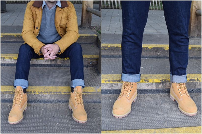 timberland yellow boots style