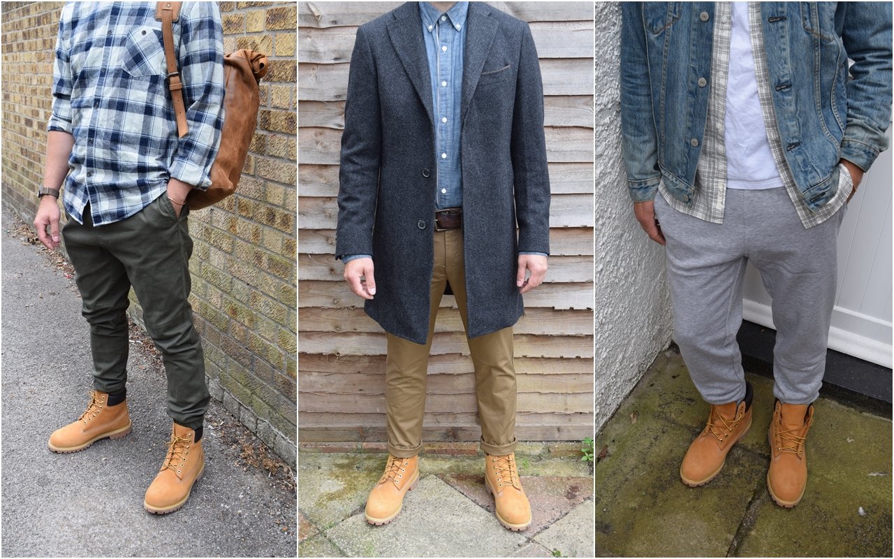 timberland boots with chinos