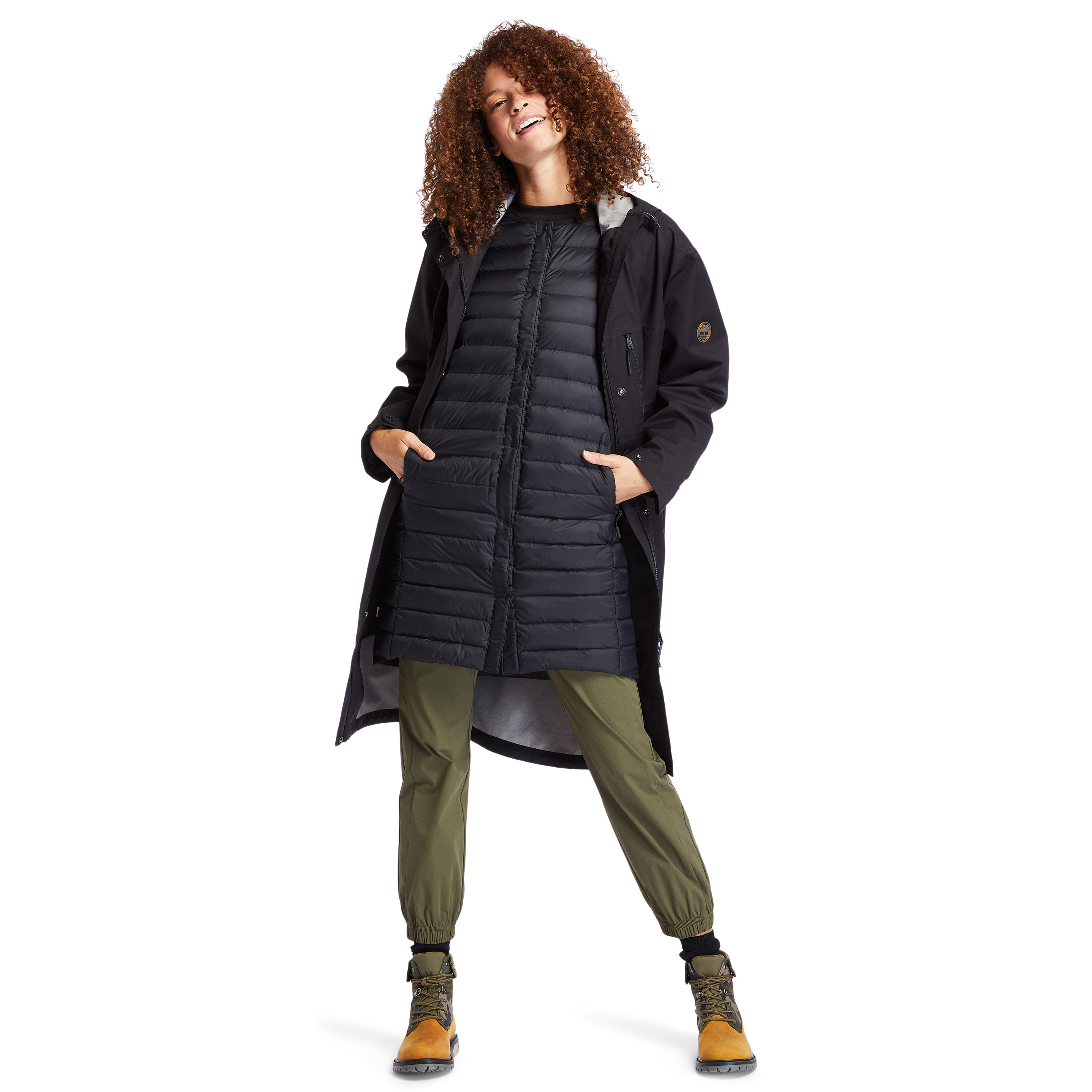 timberland women's waterproof mid length parka
