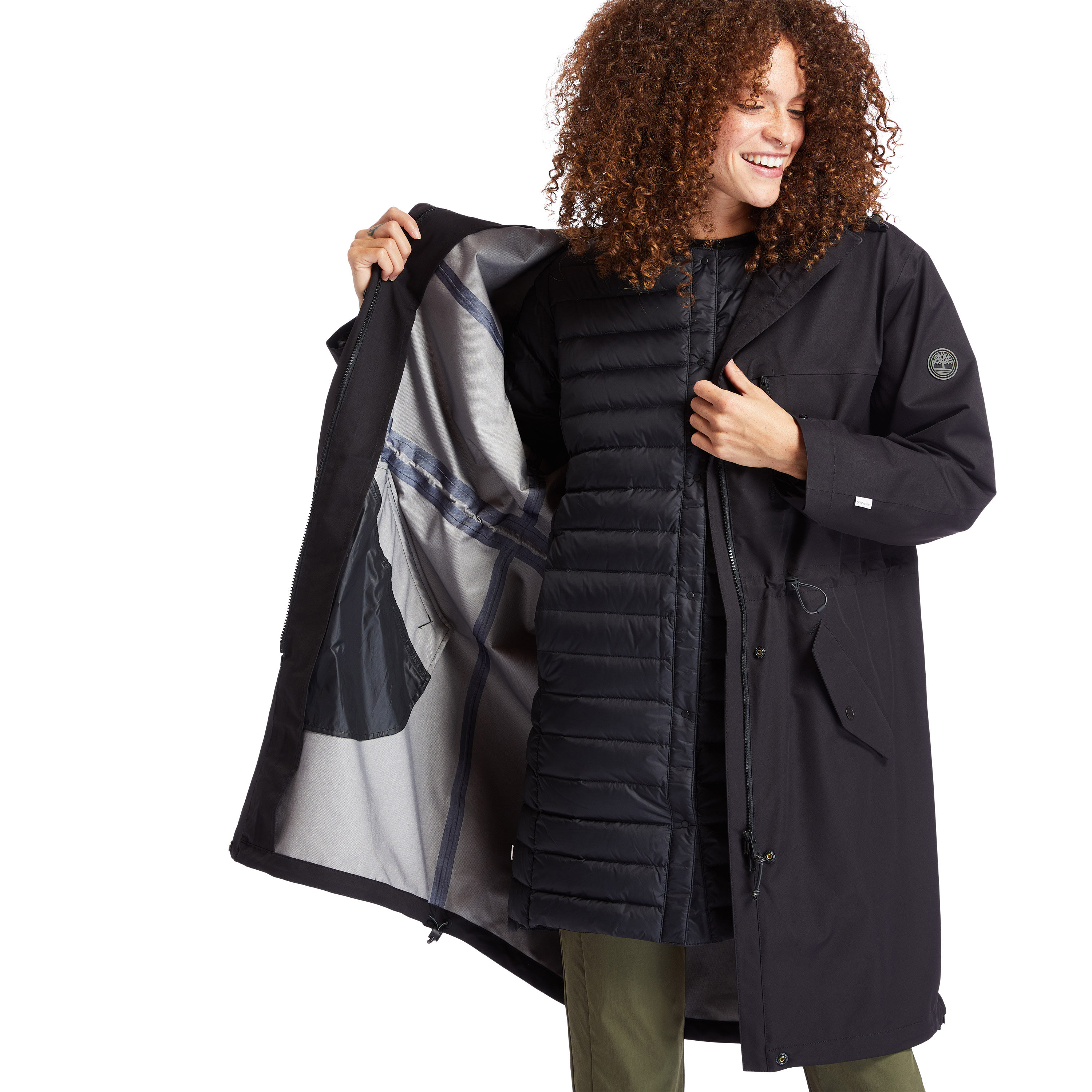 timberland women's waterproof mid length parka