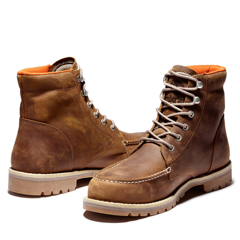 timberland moc toe work boots