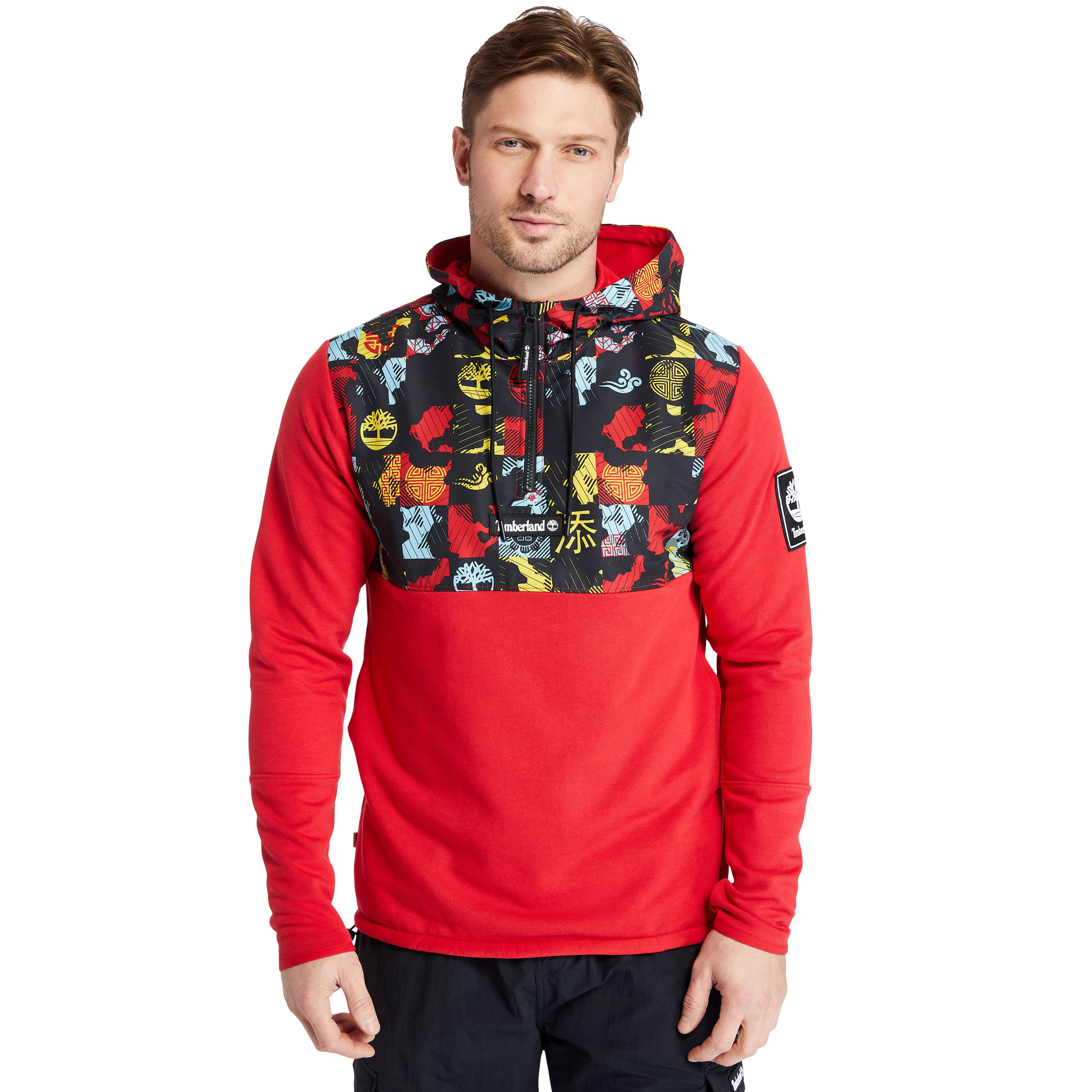 Men's MixedMedia Printed Hoodie Timberland Singapore