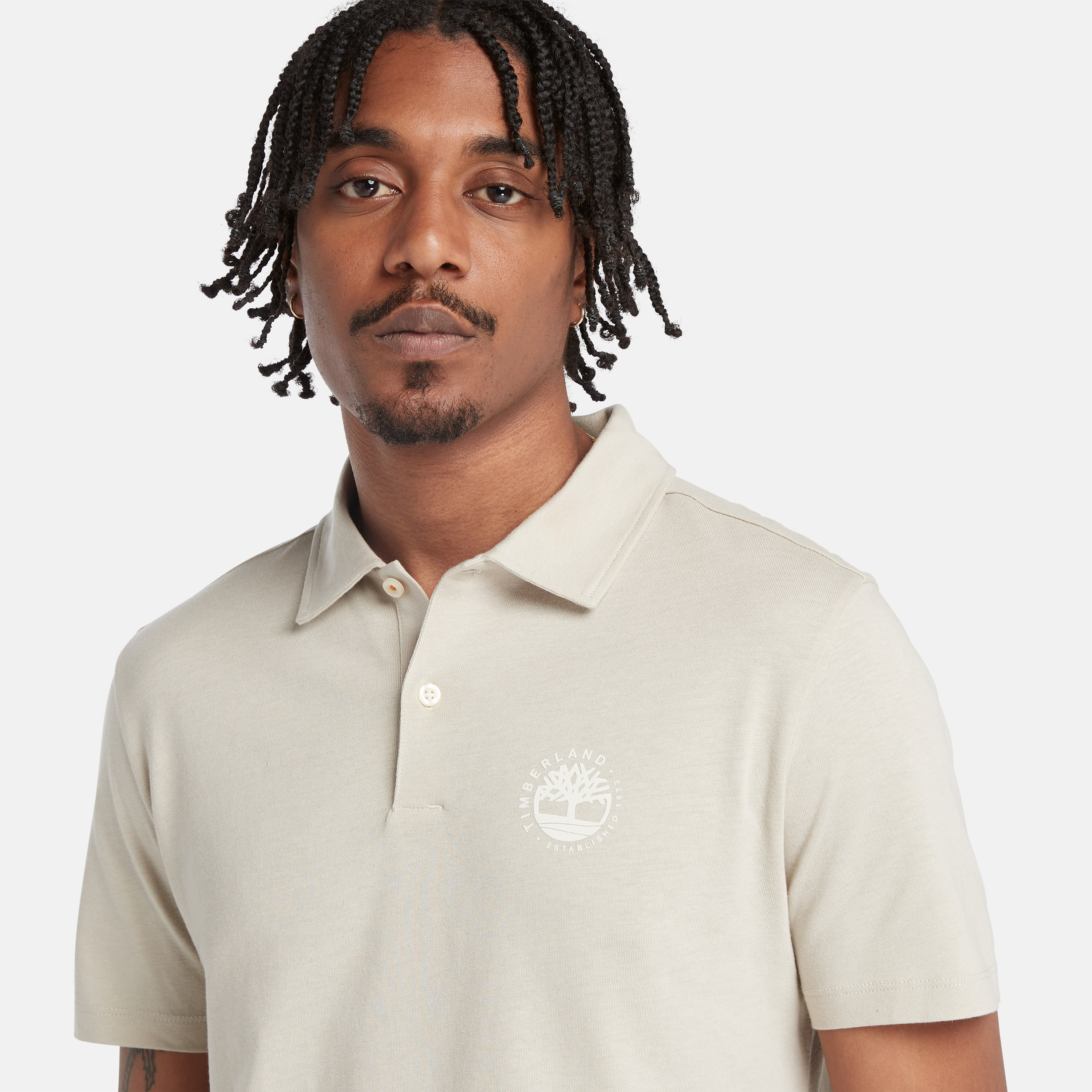Men's Short Sleeve Refibra™ Logo Polo Shirt - Timberland - Singapore