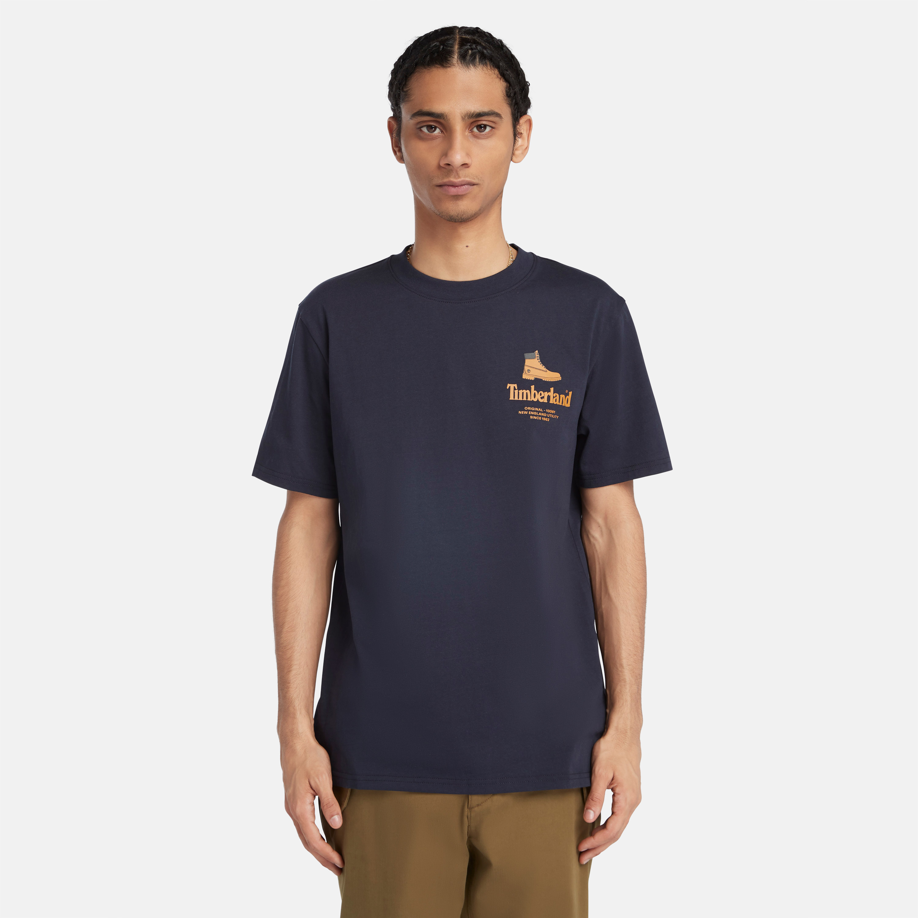 Men's Short Sleeve Boot Logo T-Shirt - Timberland - Singapore