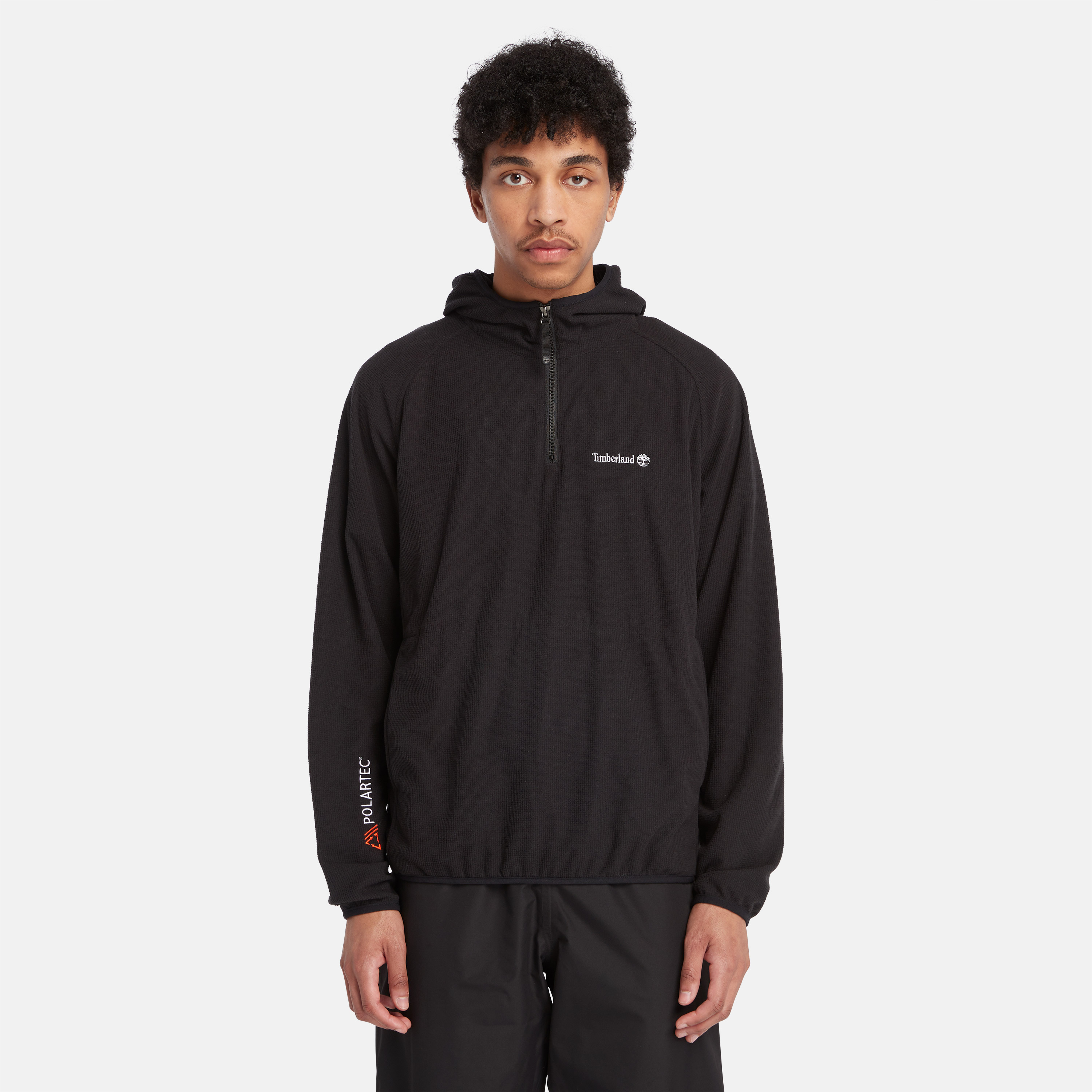 Men's Hooded Quarter-Zip Fleece With Polartec® Power Grid™ fleece fabric -  Timberland - Singapore