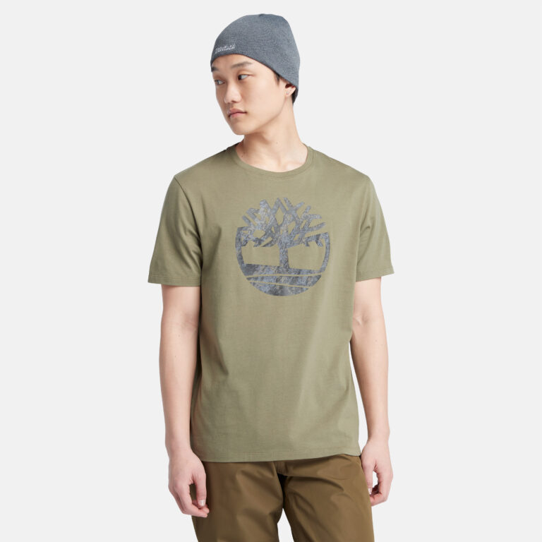 Men’s Short Sleeve Seasonal Camo Tree Logo T-Shirt