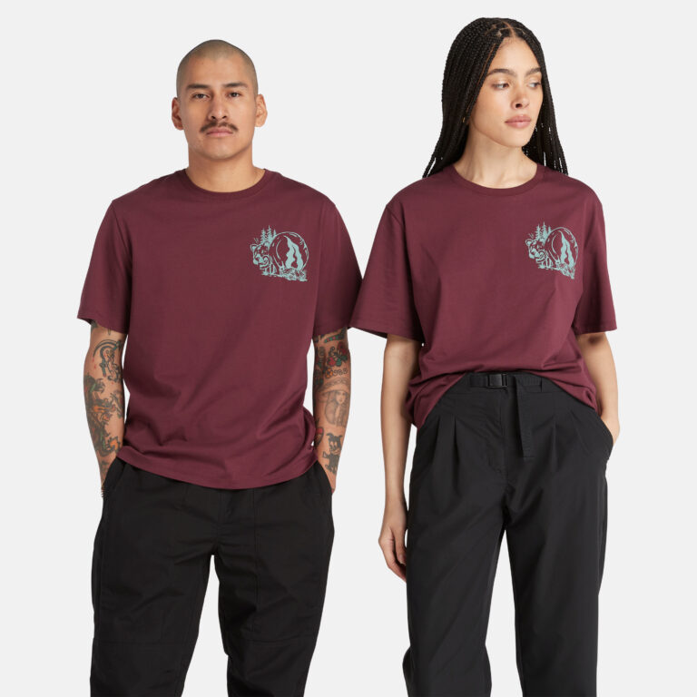 All Gender Short Sleeve Forest Safety Back Graphic T-Shirt