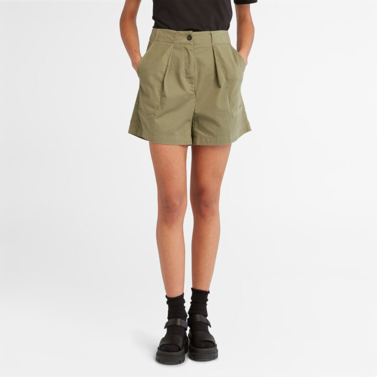 Women’s Solid Pleated Shorts
