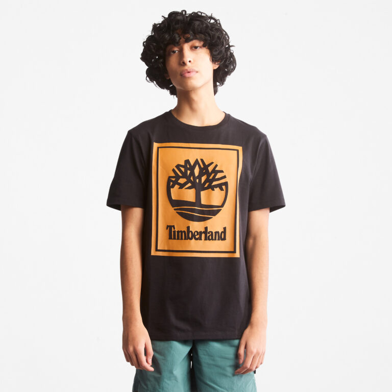 Men’s Unisex SS Front Stack Logo Tee