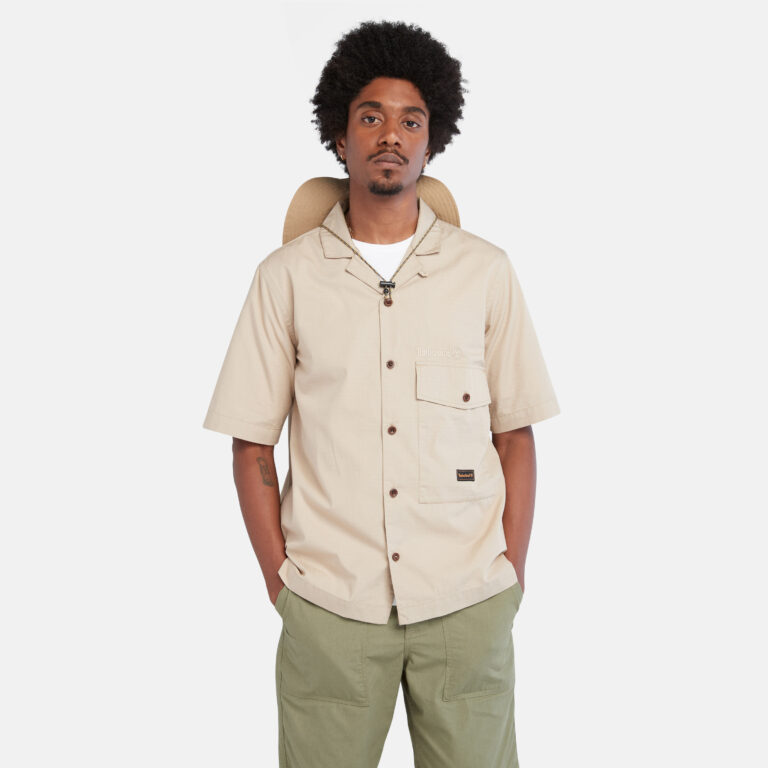 Men’s Short Sleeved Woven Shop Shirt