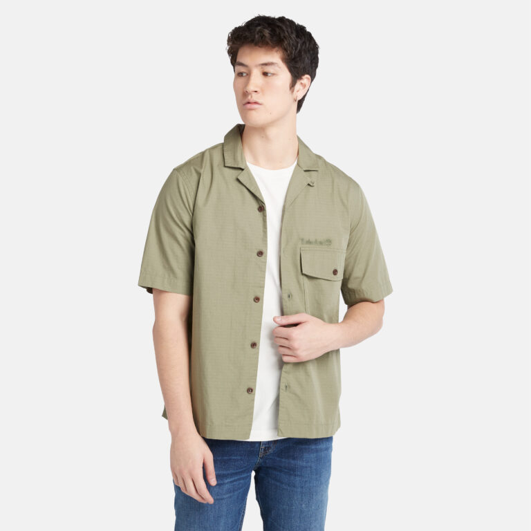 Men’s Short Sleeved Woven Shop Shirt