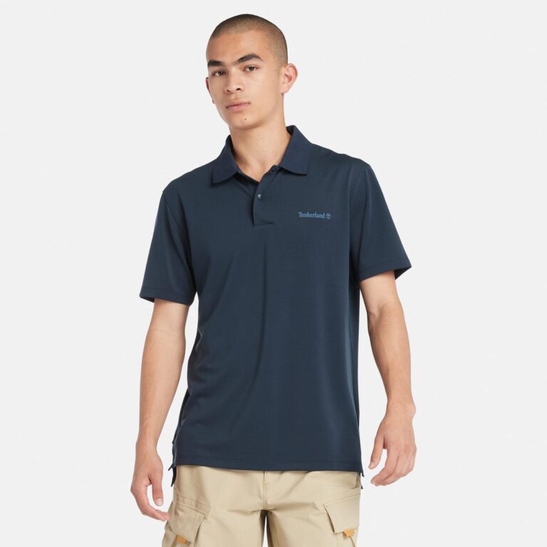 Men’s Polartec®  Quick-Dry Breathable Fabric Short Sleeve Polo Shirt